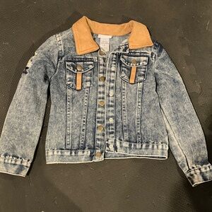 LITTLE LASS Denim Jacket with floral embroidery 5